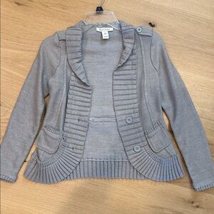 White House Black Market Light Gray Knit Sweater